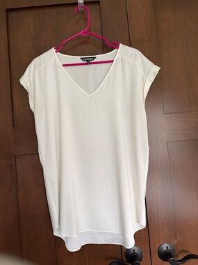 Express V-Neck Short Sleeve Blouse